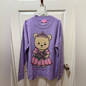 Dolls Kill Sugar Thrillz STORYBOOK SWEETNESS INTARSIA SWEATER